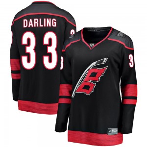 Scott Darling Carolina Hurricanes Women's Fanatics Branded Black Breakaway Alternate Jersey
