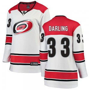 Scott Darling Carolina Hurricanes Women's Fanatics Branded White Breakaway Away Jersey